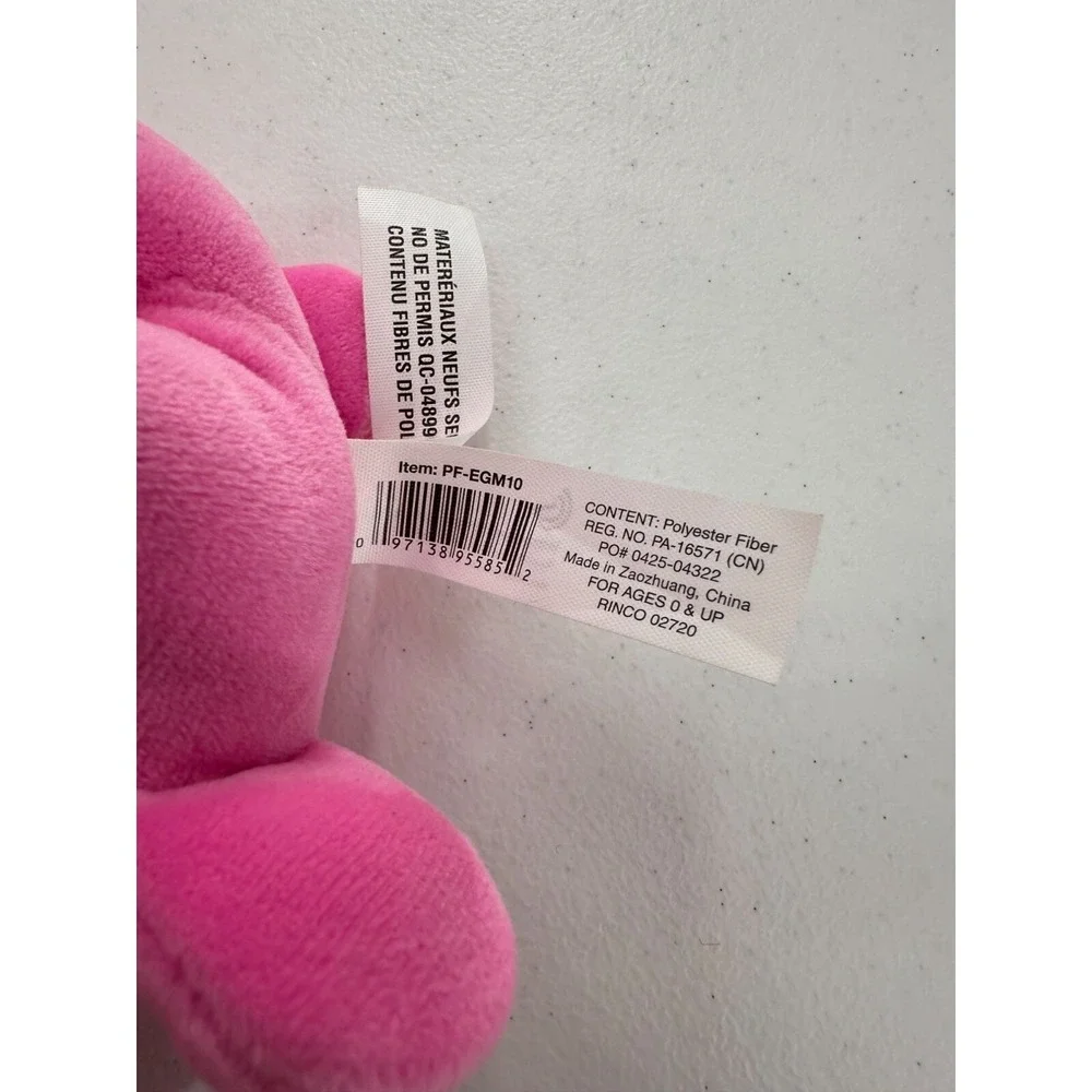Pink Plush Monster Toy Horn &‎ Funny Face Design Squishy Baby Stuffed Animal